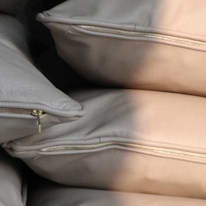 Leather cushion to create stories